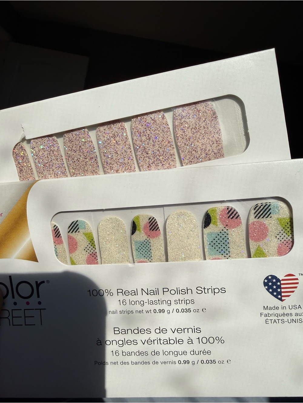 Color Street Shimmer Down & No Duh